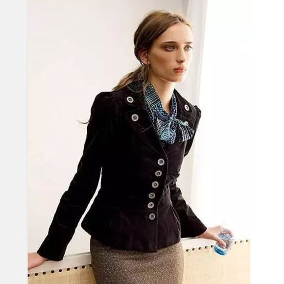 Anthropologie Jackets & Blazers - Anthropologie Floreat Edith Blazer Velvet Jacket